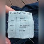 Current/Elliott NWT Current Elliott The soho zip stiletto in torrent dark wash size 32 Photo 2