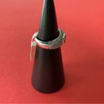 Bomb Party RBP6635 “Yours in a Heartbeat” LC Topaz on Rhodium Size 6 Ring NWT Blue Photo 1