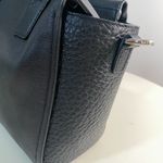 Coach EUC Bleecker Mini Riley Carryall Black Pebbled Leather Crossbody Strap Photo 10