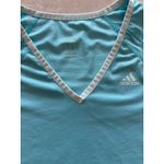 Adidas Top Womens Size Medium Blue Tennis Preppy Active Gym Workout Sporty Y2K Photo 4