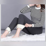NEW Thermal Leggings Lined Thick Fleece Winter Warm Trousers Pants 24” waist XS Gray Photo 4