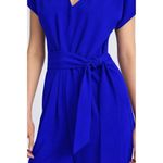 EXPRESS  V-Neck Tie Waist Straight Leg Jumpsuit with Pockets Photo 3