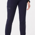 FIGS PETITE Navy Blue High Waisted Zamora Scrub Jogger Small Photo 0