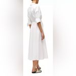 NWOT STAUD Lisa Front Cutout waist tie midi white Shirt Dress sz XL Photo 2