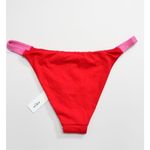 AQUA  Bikini Bottom Swimwear Red Pink Beachwear Size Extra Small NEW Photo 1