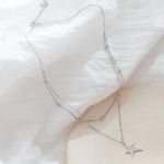 Silver Star Layered Choker Necklace Photo 0