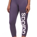 Adidas Climalite Purple Cropped Leggings Photo 0