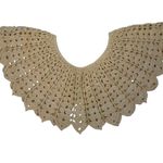 Handmade Antique Vintage Crochet Lace Collar Victorian Beige Edwardian Boho Stunning Photo 0
