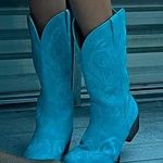 Teal Cowgirl Boots Blue Size 8.5 Photo 0