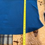 Loft Ann Taylor  blue crew neck sweater rounded hem women’s L Photo 8