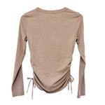 Gap Fit Tan Brushed Tech Jersey Long Sleeve Shirt Sz XS Photo 2