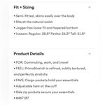 Athleta endless high rise cargo pants cream NWOT 10 Photo 5