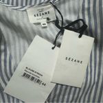 Sézane Sezane Strada Top in Blue Ecru Photo 3