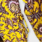 ALC Frank ALC Myra Floral‎ Mini Dress Women's Size 2 Yellow Beige Long Sleeve Photo 6