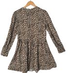 ZARA  Leopard Print Mini Dress Size S Brown Animal Print Mob Wife Maximalist‎ Photo 1