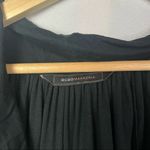 BCBGMAXAZRIA  Black Cowl Neck Cold Shoulder Stretch Long Sleeve Blouse S Photo 3