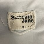 Savanna Jane Black White Embroidered Ruffle Sleeveless Dress Size Medium Pink Photo 4