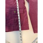 Lands' End  Women’s Corduroy‎ Blazer Size 12 Purple Fuschia Jacket Pockets Casual Photo 9