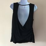 Pink Lotus PL Movement Soft Black Open Back Wrap Top Sz XS Photo 1