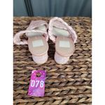 Dolce Vita Paily Womens 7 Pink Raffia Braided Straps Block Party Strappy Sandals Photo 2