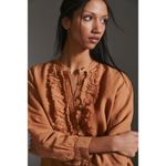 Pilcro  Size Medium  Top Blouse Button Down Boho Fringe Anthropologie Photo 4