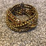 Maurice's Maurice’s Brown & Gold Beaded Bracelet Photo 0