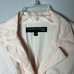 Veronica Beard  Winifred Twill Belted Long Sleeve Button Romper Utility Pink Sz S Photo 4