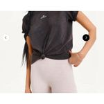 DKNY sz L black Knotted athletic top NWT Photo 3