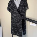 Vetta the short wrap dress floral Black Size L Photo 7