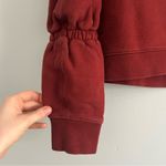 Tibi  Cinched Sleeves Cropped Crewneck Sweatshirt Photo 1