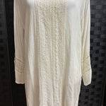 Raya Sun Sundress Cover Up Womens S/M Cream Crochet Beach Festival Vacation Boho Photo 0