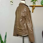 Old Navy  Faux Leather Moto Jacket Women’s Size Medium Photo 3