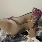 Charlotte Russe Pink gold glitter heeled sandals Photo 5