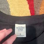 Abercrombie & Fitch Black Jewel Rhinestone Quilted Crewneck Sweatshirt Medium Photo 1