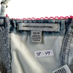 American Eagle Outfitters Blue Chambray Crop Top Women's Size XS | 58-49 Photo 2