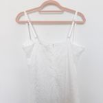 Womens Lace Dress Size 1X White Midi Sheer Bridal Coquette Romantic Summer Photo 6