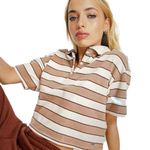Hollister 𝅺 cropped polo top short sleeve shirt Photo 0