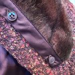 Jones New York Vintage  Virgin Wool Purple Tweed Jacket Mob Wife Vibes Size 12 L Photo 3
