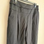 Emporio Armani Black Wool Side Zip Single Pleat Slim Straight Leg Pant Womens 46 Photo 1