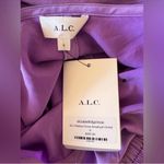ALC Frank A.L.C NWT Blakely Satin Side Cut-Out Open Back Dress in Amethyst Orchid Size 6 Photo 8