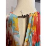 MSK Floral Print Pleated Sleeveless Midi Dress Size 14 Size 14P Photo 4