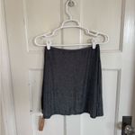 Reformation NWT  Gray shimmer sparkle mini skirt size medium Photo 4
