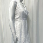 Hugo Boss NWT  White‎ High Low Hem Deep V Neck Dress Women's Size 10 Photo 3