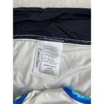 Calvin Klein Women's Bikini Bottom Size Small Wide Waist Band Black Blue Logo Photo 3