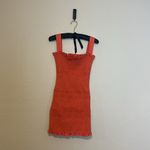 Capulet Revolve  Viviane Smocked Mini Dress Linen in Papaya Size‎ Medium Photo 3
