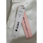 AQUA Women's White Button Down Long Sleeve Collared Shirt Top Size L Photo 5