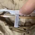 Schumacher Khaki Short Sleeve Jacket Top Blouse Tan Size M Photo 5