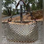 Betsey Johnson Vtg Handbag Y2K Glitter Copper Rhinestone Barrel Shoulder Bag Photo 0