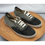 Vans Mens Size 6.5 M 8 W Sneakers Black & Gray Canvas Tennis Shoes Photo 0