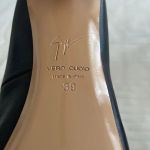 Giuseppe Zanotti Leather Pumps Heels Black Stiletto size 39 US 9 Classic NWOB Photo 7